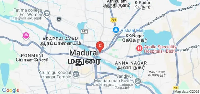 Sri Meenakshi Government Arts College for Women, Madurai Map
