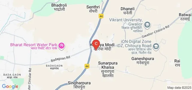 Sarwa Dharma Vidhi Mahavidhyalaya, Gwalior Map