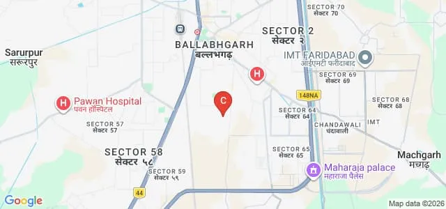 Balaji College of Education, Faridabad Map