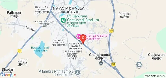 Pandit Dev Prabhakar Shastri BEd College, Chhatarpur Map