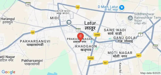 Smt Sushiladevi Deshmukh Mahila Mahavidyalaya, Latur Map