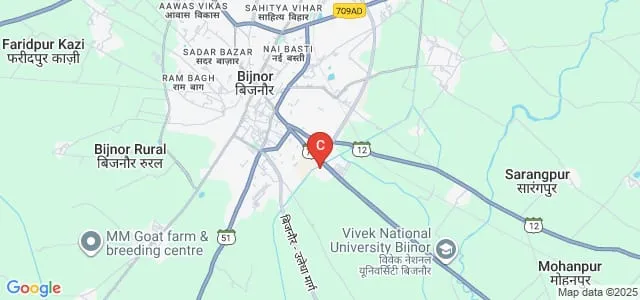 Krishna College of Science and Information Technology, Bijnor Map