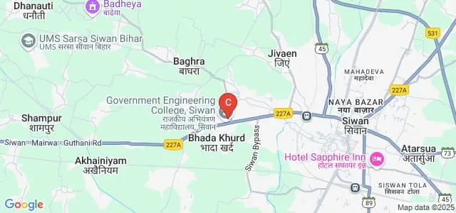 Government Engineering College, Siwan Map