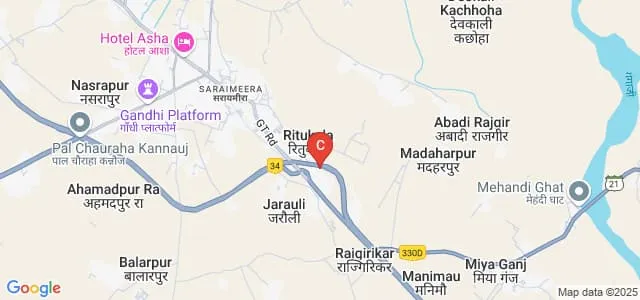 Chaudhary Ganga Singh Godawali Mahavidyalaya, Kannauj Map