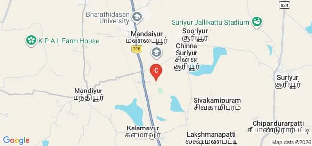 University College of Engineering Bharathidasan Institute of Technology Campus Anna University, Tiruchirappalli Map