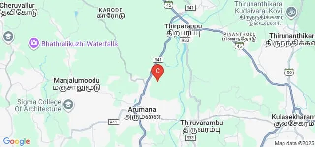 VTM College of Arts and Science, Arumanai Map