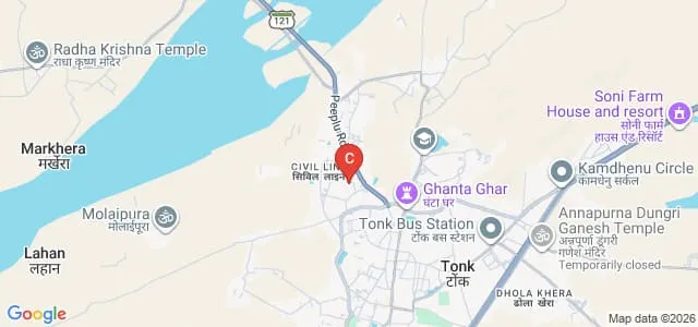 Eklavya College of Teacher Training, Tonk Map
