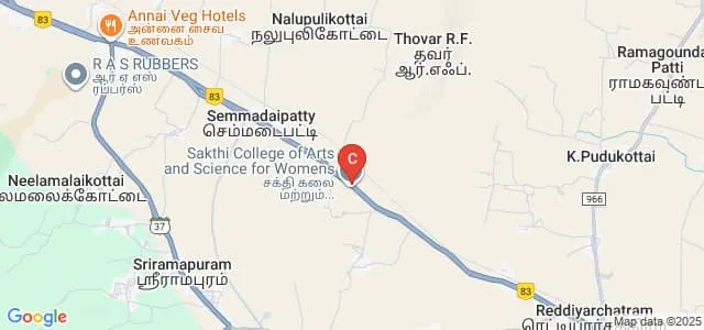 Sakthi College of Nursing, Dindigul Map