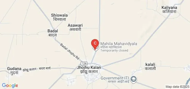 Mahila Mahavidyalaya, Jhojhu Kalan Map