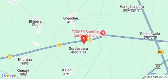 Bhai Gurdas Degree College, Sangrur Map