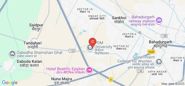 Faculty of Dental Sciences, PDM University, Bahadurgarh Map