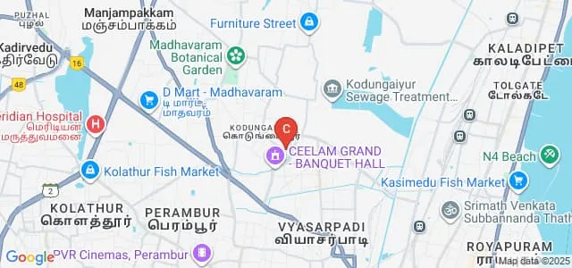 Sree Muthukumaraswamy College, Chennai Map