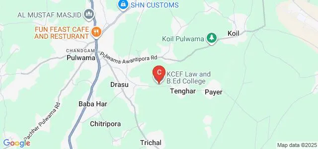 Kashmir Creative Education Foundation Law College, Pulwama Map