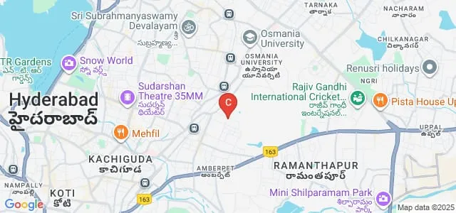 College of Law for Women, Andhra Mahila Sabha, Hyderabad Map