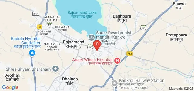 Shri Dwarkadhish Government Girls College, Rajsamand Map