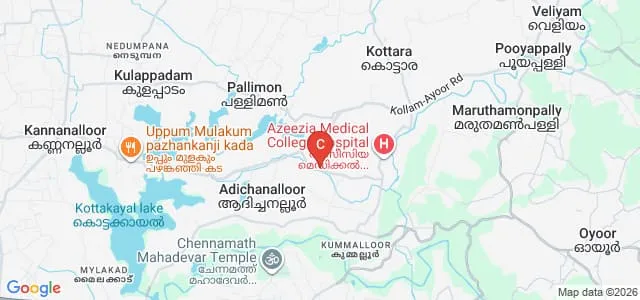 Badhiriya Teacher Training Institute, Kollam Map