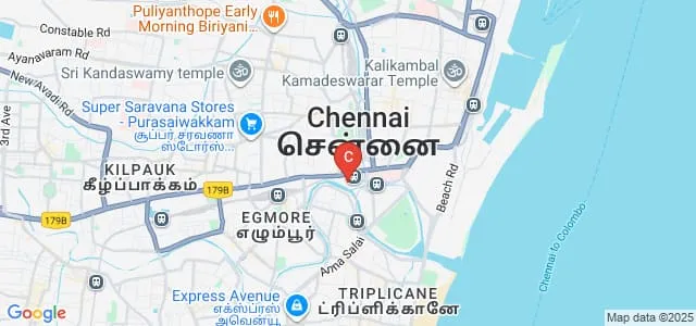 College of Pharmacy, Madras Medical College, Chennai Map