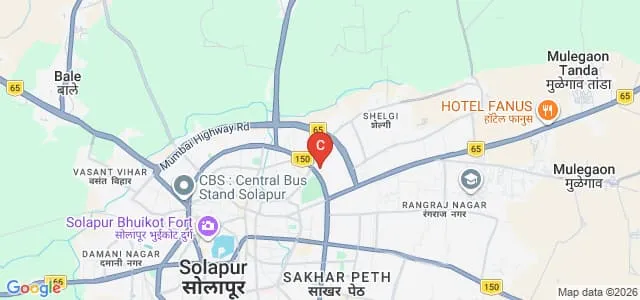 Damani Premratan Bhairuratan Dayanand College of Education, Solapur Map