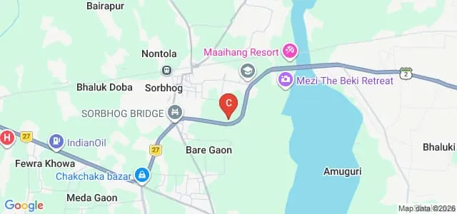 Barnagar B Ed College, Sorbhog Map