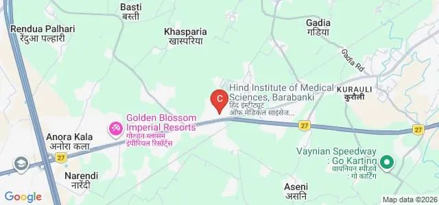 Hind Institute of Medical Sciences, Barabanki Map
