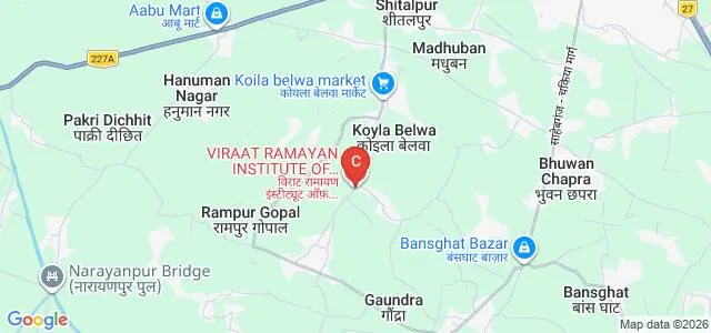 Viraat Ramayan Institute of Medical Sciences, East Champaran Map