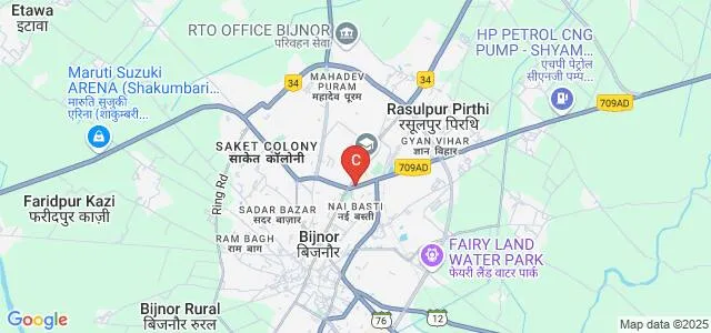 Veer Kunwar College of Law, Bijnor Map