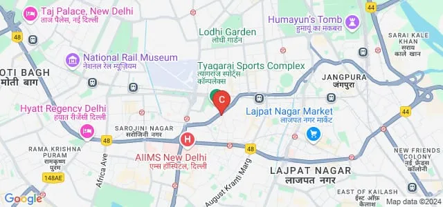 Delhi Film Institute, Delhi Map