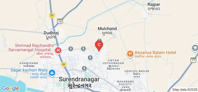 Shri CH Shah Maitri Vidyapeeth Mahila College and Education, Surendranagar Map