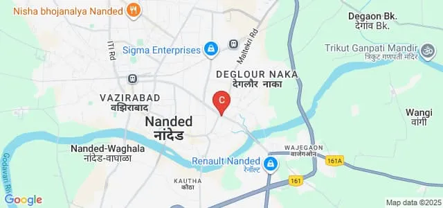 Vasantrao Kale Senior College, Nanded Map