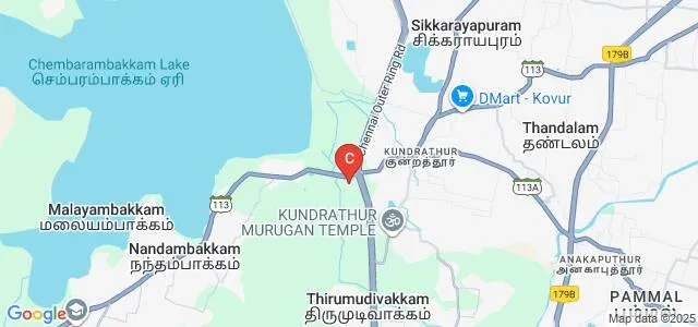 Madha Engineering College, Chennai Map