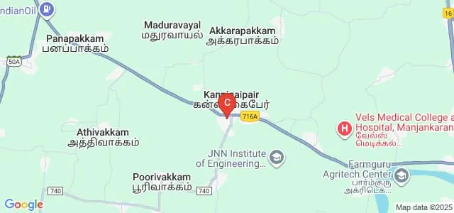 Chennai Academy of Architecture and Design, Chennai Map