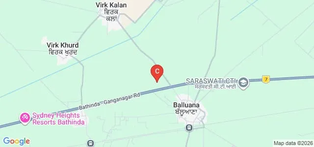 BM College of Education, Bathinda Map