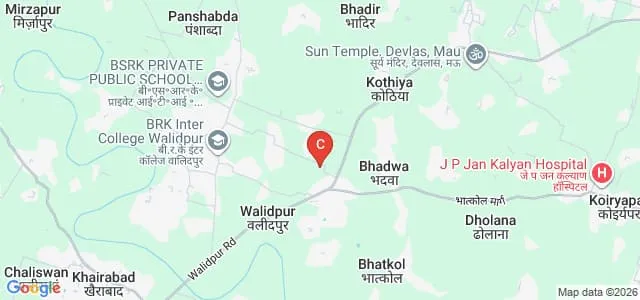 Maa Mewati Tara Devi Institute of Girls Education, Mau Map