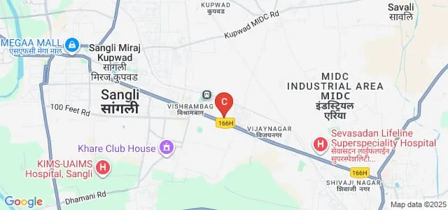 Rajarshi Chhatrapati Shahu Maharaj College of Agriculture Business Management, Sangli Map