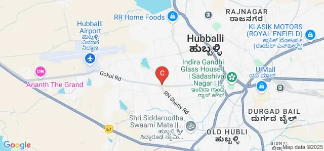 Bright Business School, Hubli Map