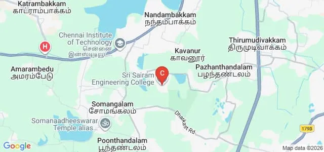 Sri Sai Ram Engineering College, Chennai Map