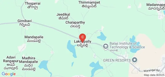 Balaji Institute of Engineering and Sciences, Narsampet Map
