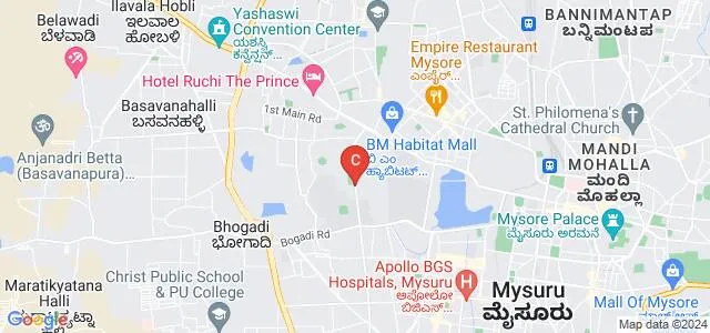Directorate of Distance Education, University of Mysore, Mysore Map