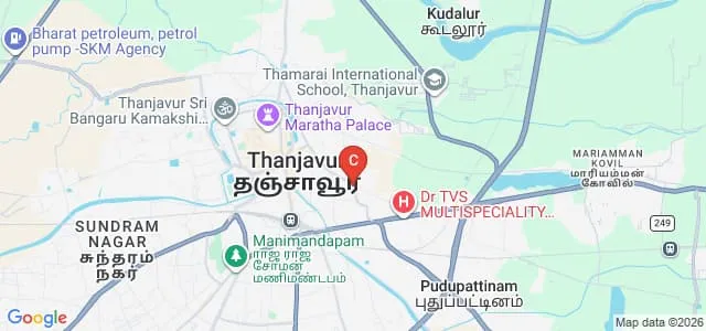Marudupandiyar College of Education, Thanjavur Map
