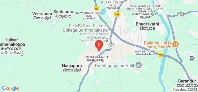 Sir MV Government Science College, Bhadravathi Map