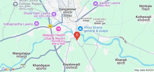 Siddhakala College of Physiotherapy, Sangamner Map