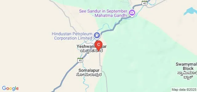 Sandur Polytechnic, Bellary Map