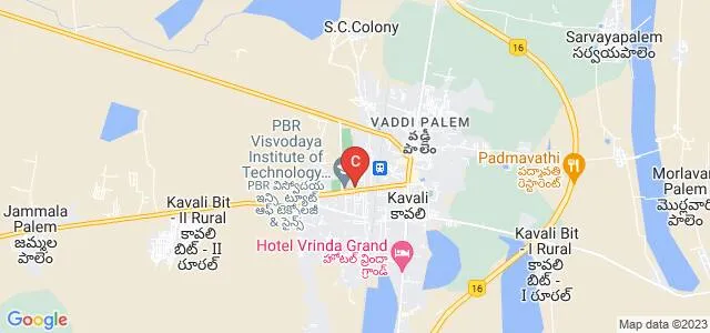 Visvodaya Engineering College, Nellore Map
