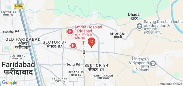 Delhi Global Institute of Management, Faridabad Map