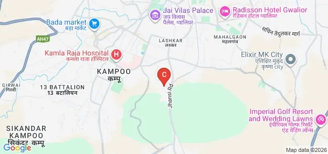 Shri Ramnath Singh Siksha Mahavidyalaya, Gwalior Map