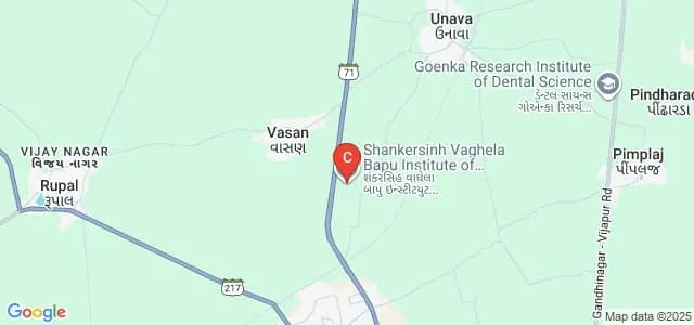 Shankersinh Vaghela Bapu Institute of Nursing, Gandhinagar Map