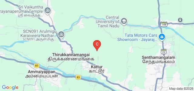 Sri Thiyagaraja Institute of Teacher Education, Thiruvarur Map