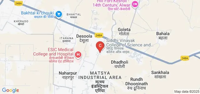 Siddhi Vinayak College of Science and Higher Education, Alwar Map