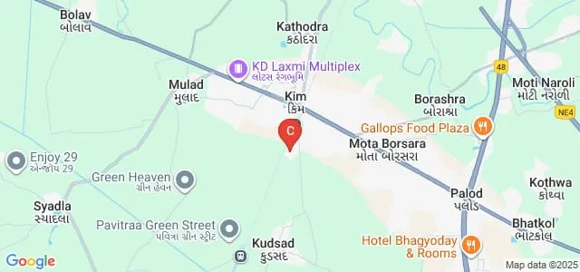 Shree Dhanvantary Pharmacy College, Kim Map