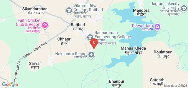 Patel Institute of Engineering and Science, Bhopal Map